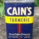 Spice Container: Cain's Turmeric, Circa 1930's