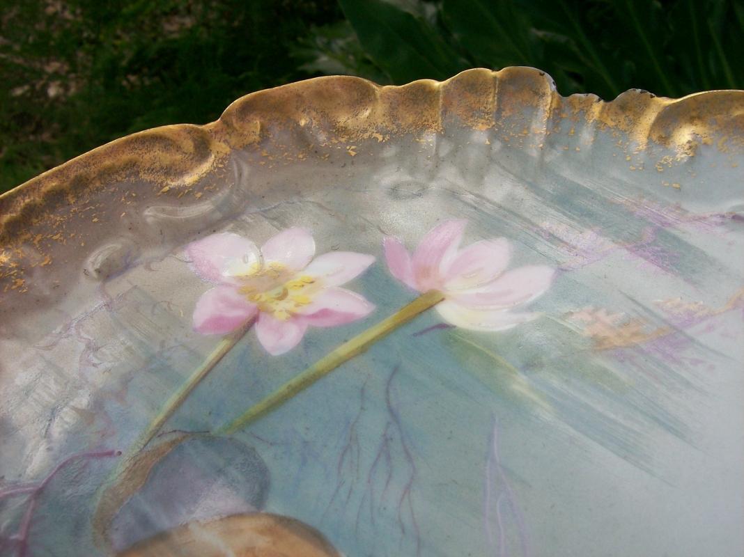 Klingenberg Limoges Porcelain Clam Plate Hand-Painted Late 1800's 9