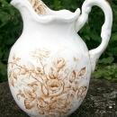 Brown Transfer Pitcher: Late 1800's
