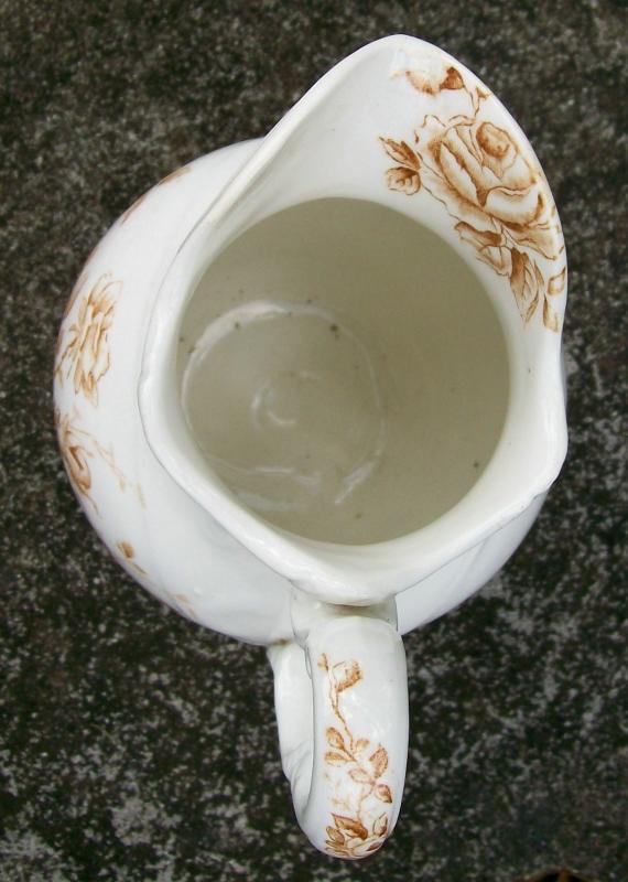 Brown Transfer Pitcher: Late 1800's