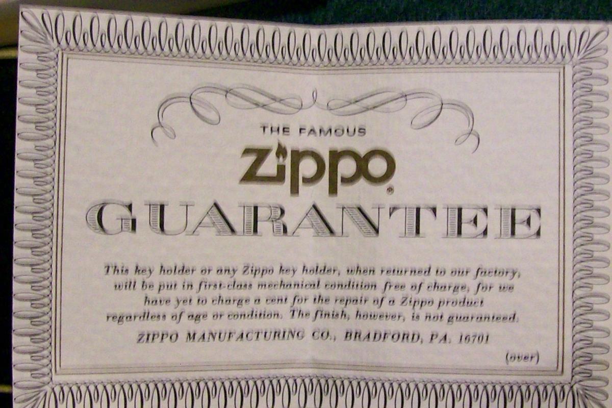 Zippo Advertising Metal Key Ring/Holder Pottstown Pipe Products Penn NIB