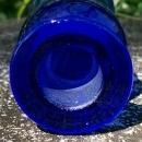 Paden City Cobalt Blue Glass Perfume Bottle #502: No Stopper 1940's 4 3/8