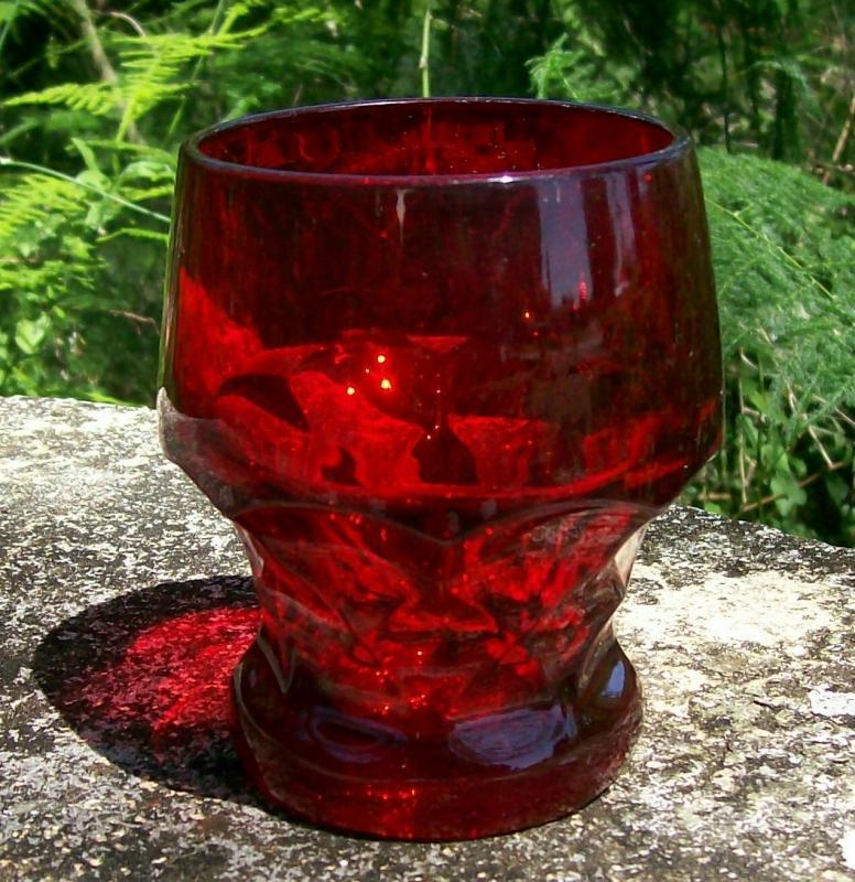 Cambridge Georgian Glass Tumbler #319 Ruby/Carmen Red 4