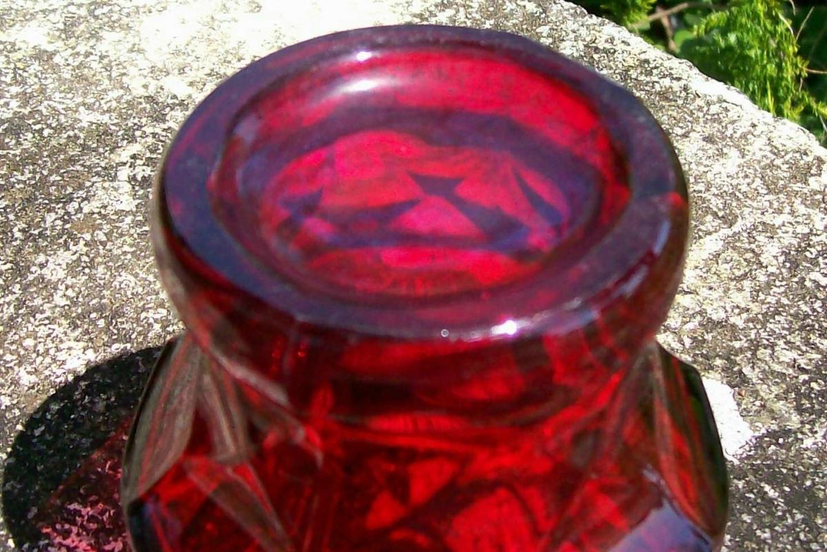 Cambridge Georgian Glass Tumbler #319 Ruby/Carmen Red 4