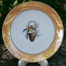 Noritake Art Deco Lusterware Plate with Chinese Pheasants