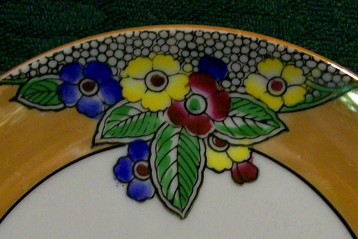 Noritake Art Deco Lusterware Lemon Dish