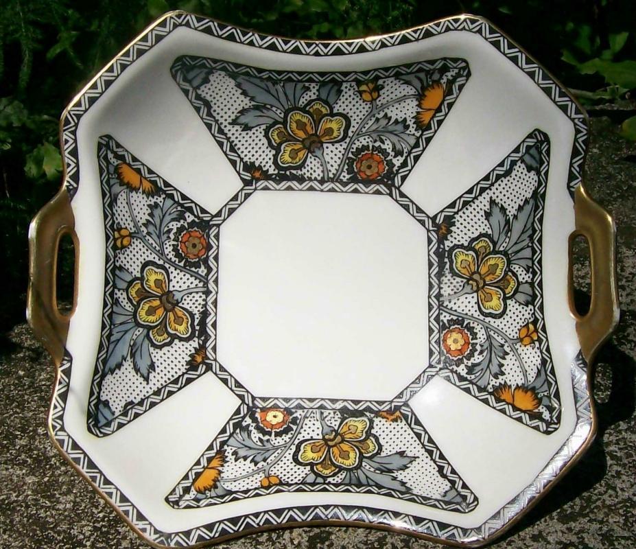 Noritake Art Deco Bowl: Two-handle