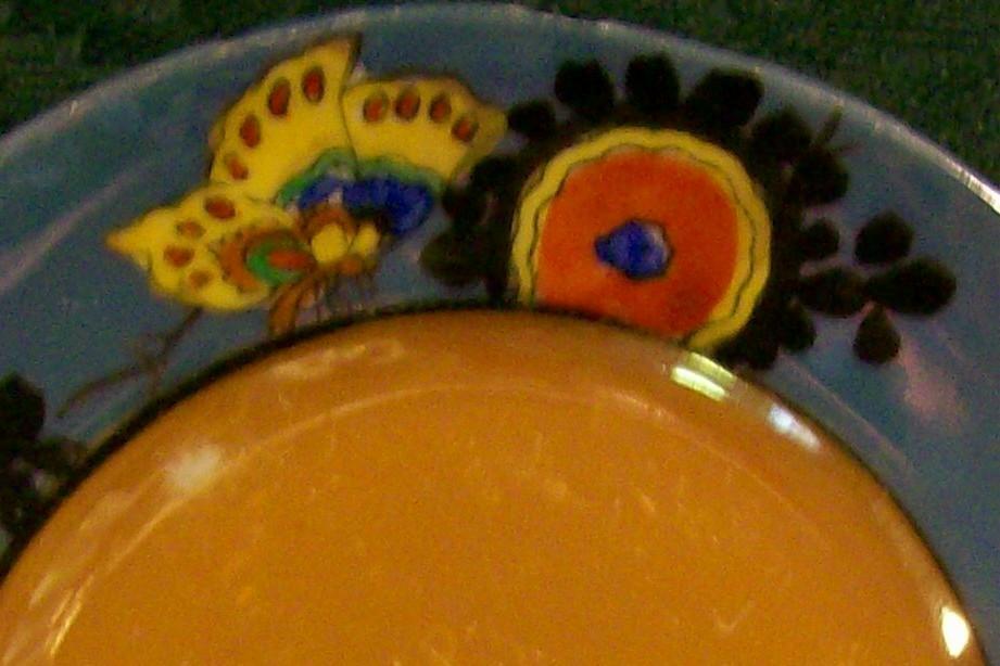 Japan Luster Ware Children's Plate Set/4 Butterfly/Flower