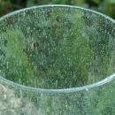 Czech Blown Seed Bubble Glass Tumbler Dickens Character Fat Boy Green 4 7/8
