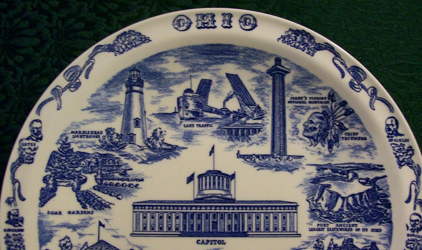 Vernon Ohio Souvenir Plate