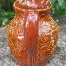Uhl Pottery Stoneware Grape Pitcher #184 Brown Glaze 4.5