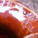 Uhl Pottery Stoneware Grape Pitcher #184 Brown Glaze 4.5
