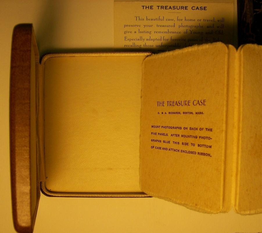 Treasure Case Photo Album w/ Box & Brochure Richards/Boston