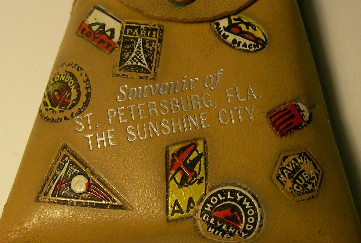 Souvenir Broom with Case: St. Petersburg Florida