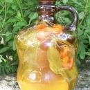 Rookwood Standard Glaze Decanter with Cherries: E. T. Hurley