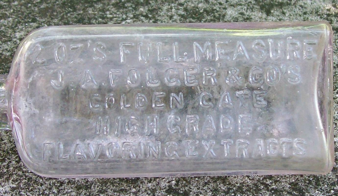Folger Extract Bottle: Embossed BIMAL