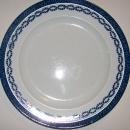 Booth's Silicon China Ceramic Plate Flow Blue Chain Link Border #805_?