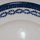 Booth's Silicon China Ceramic Plate Flow Blue Chain Link Border #805_?