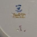 Booth's Silicon China Ceramic Plate Flow Blue Chain Link Border #805_?