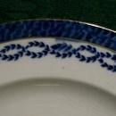 Booth's Silicon China Ceramic Plate Flow Blue Chain Link Border #805_?
