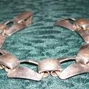 Sterling Silver Bracelet: Rectangular Links: 1950's