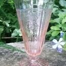Hocking Mayfair/Open Rose Footed Iced Tea Glass Tumbler Pink 15 Oz.