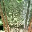 Hocking Mayfair/Open Rose Footed Iced Tea Glass Tumbler Pink 15 Oz.