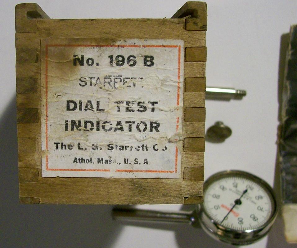 Starrett Dial Test Indicator Tool #196B with Box & Catalog
