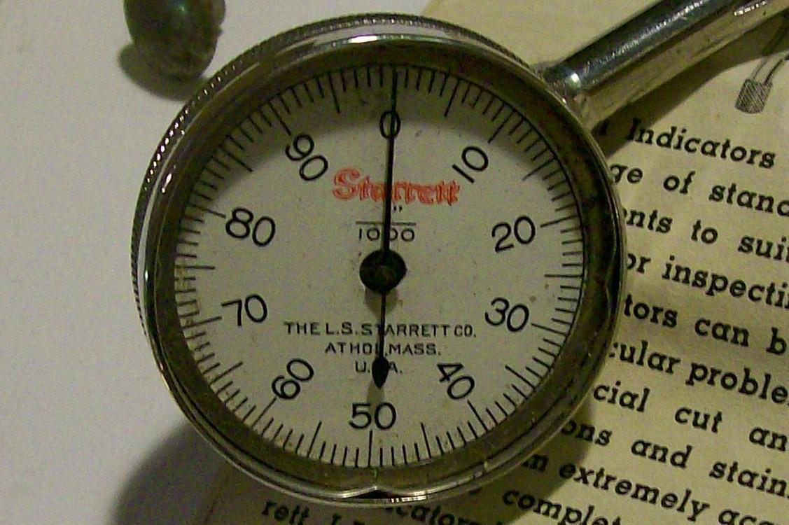 Starrett Dial Test Indicator Tool #196B with Box & Catalog