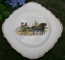George Stubbs Horse & Carriage Ceramic Plate Amsterdam Souvenir 7.75