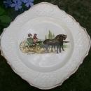 George Stubbs Horse & Carriage Ceramic Plate Amsterdam Souvenir 7.75