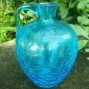 Crackle Glass Jug: 1950's-60's