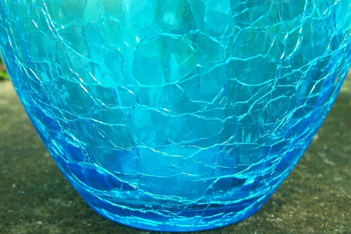 Crackle Glass Jug: 1950's-60's