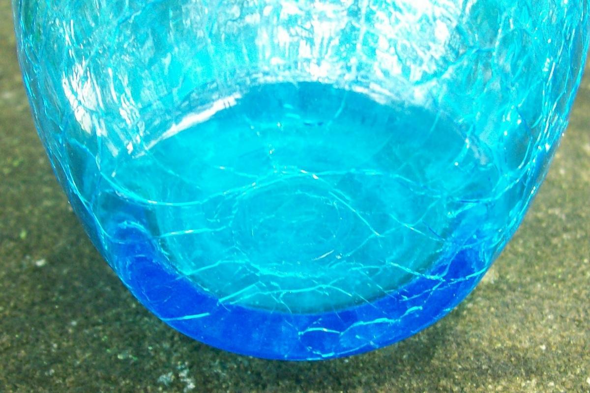 Crackle Glass Jug: 1950's-60's