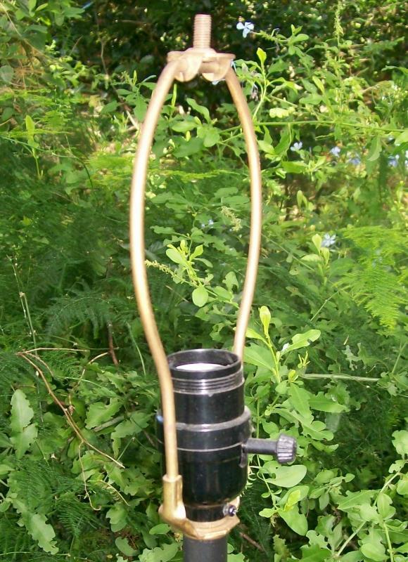Metal Scrollwork Lamp Pair: Ca. 1960's