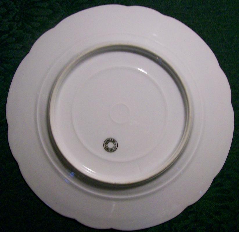 Haviland Limoges Porcelain Fruit Plate Ca. 1880 Plums 8.5