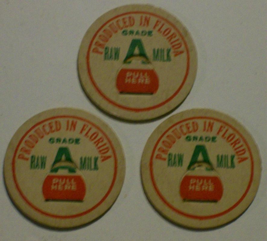 Dairy Bottle Milk Caps: Florida
