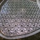 A. Hocking Triangle 16-Pc. Glass Snack Set Daisy & Button Original Box