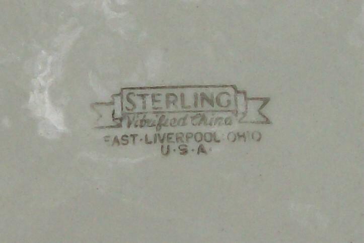 Sterling China Restaurant Ware Blue