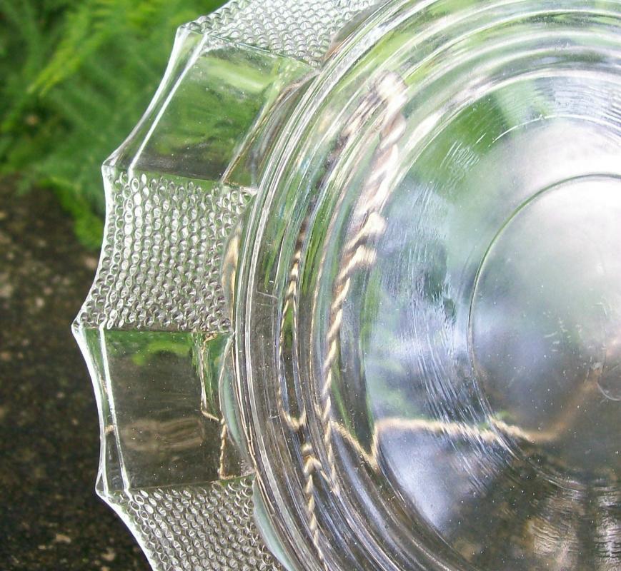 Jeannette Glass Dew Drop Punch Bowl Base 1953-56