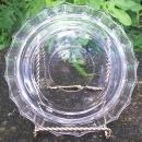 Jeannette Glass Line #100 Clear Punch Bowl Base 1950's