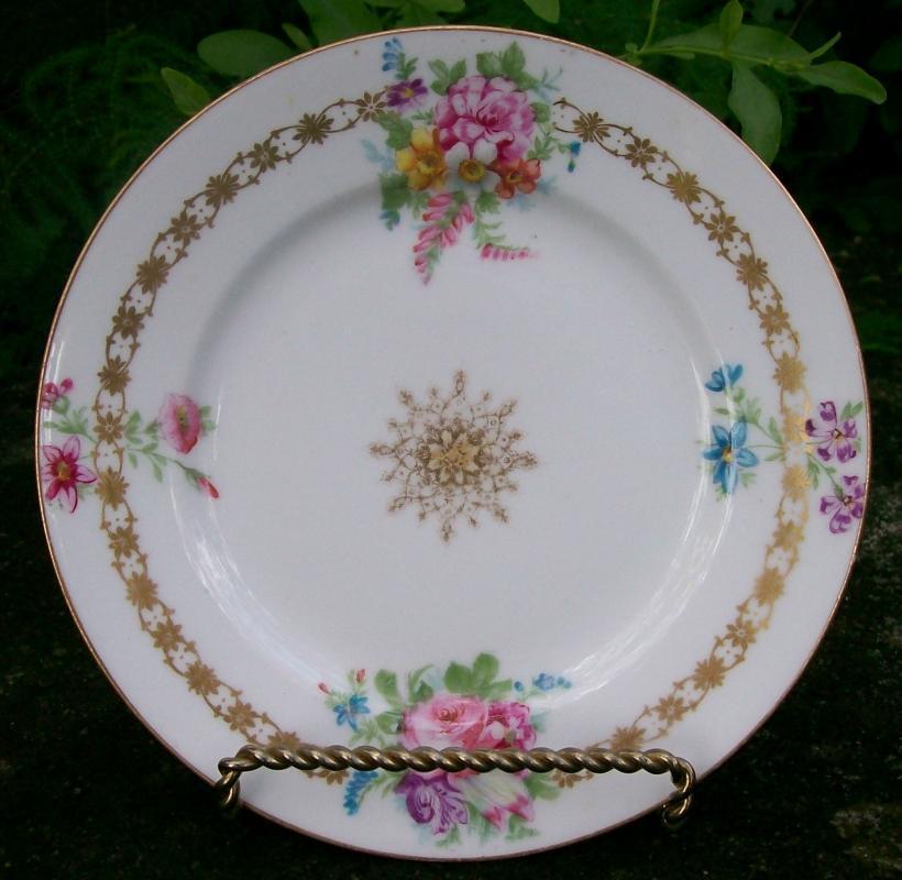 Ahrenfeldt Limoges Ceramic Plate: Ca. 1900