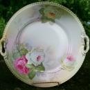 Schwarzburg / Rudolstadt Ceramic Cake Plate with Roses