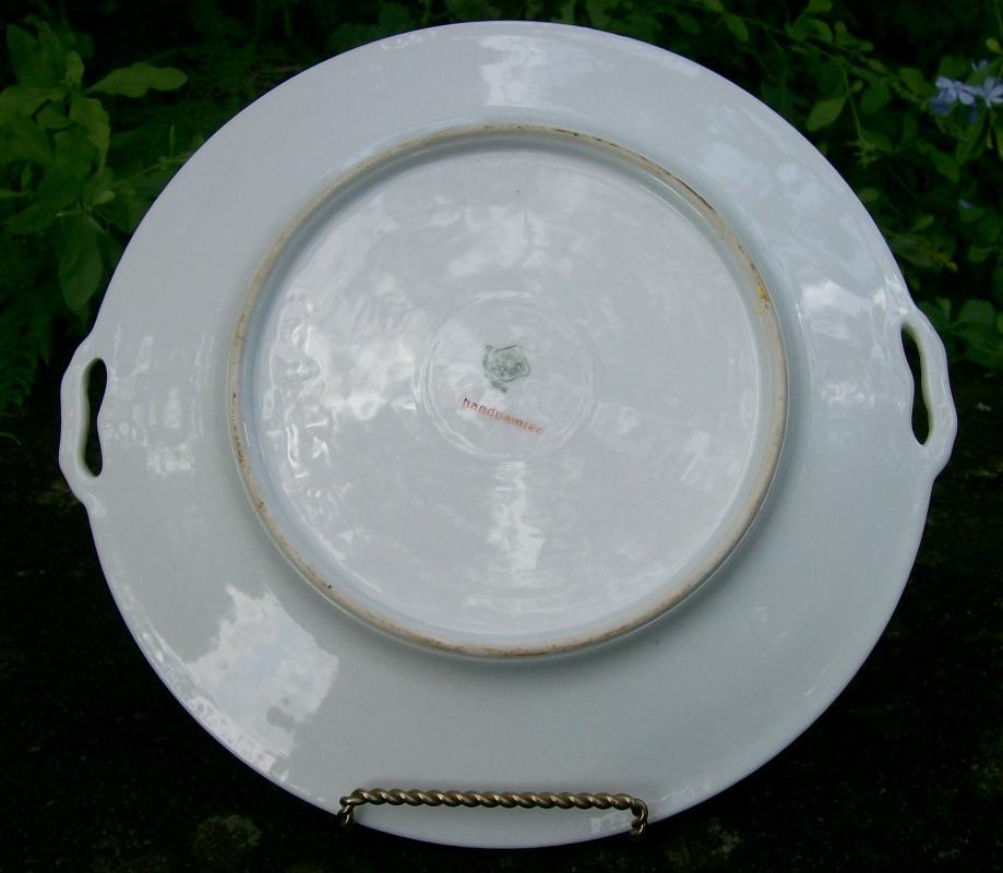 Schwarzburg / Rudolstadt Ceramic Cake Plate with Roses