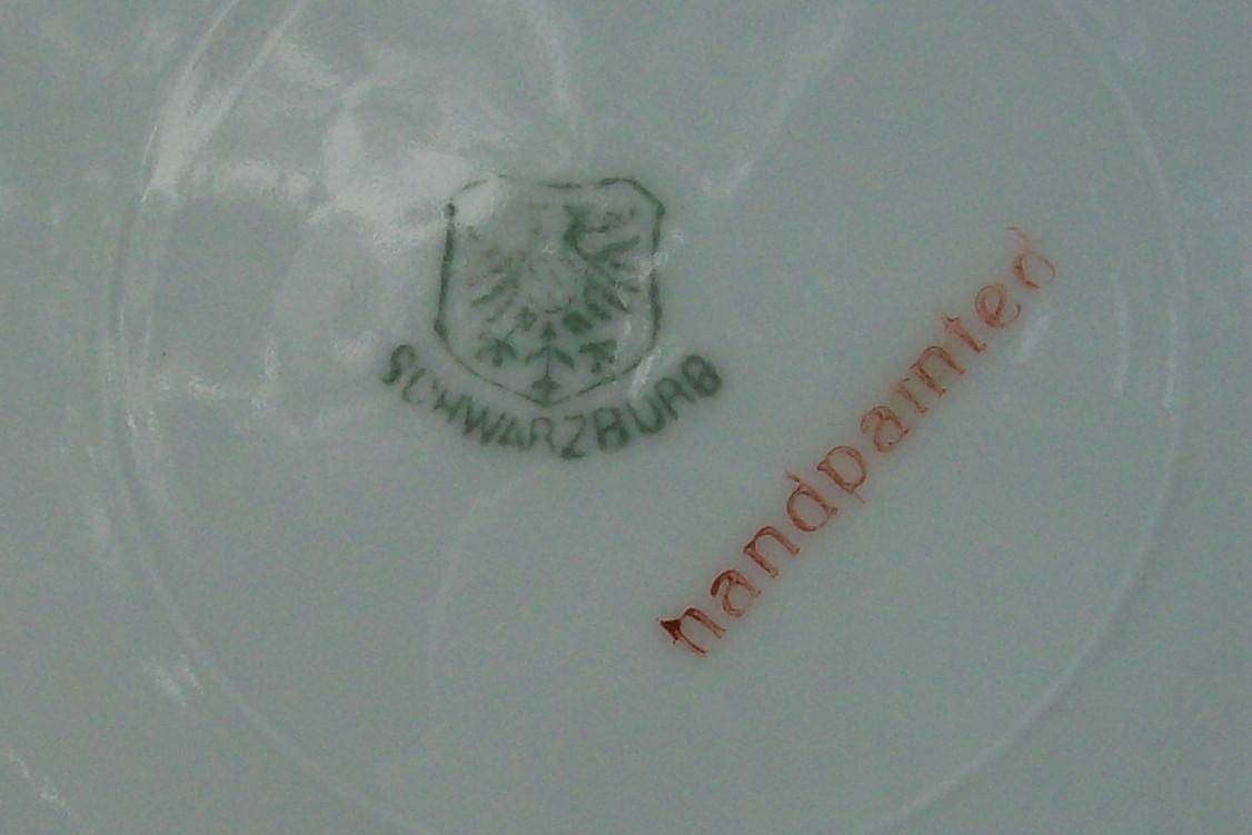Schwarzburg / Rudolstadt Ceramic Cake Plate with Roses