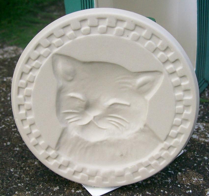 Brown Bag Ceramic Cookie Stamp Cat Nap No. 39 NIB Resin Handle