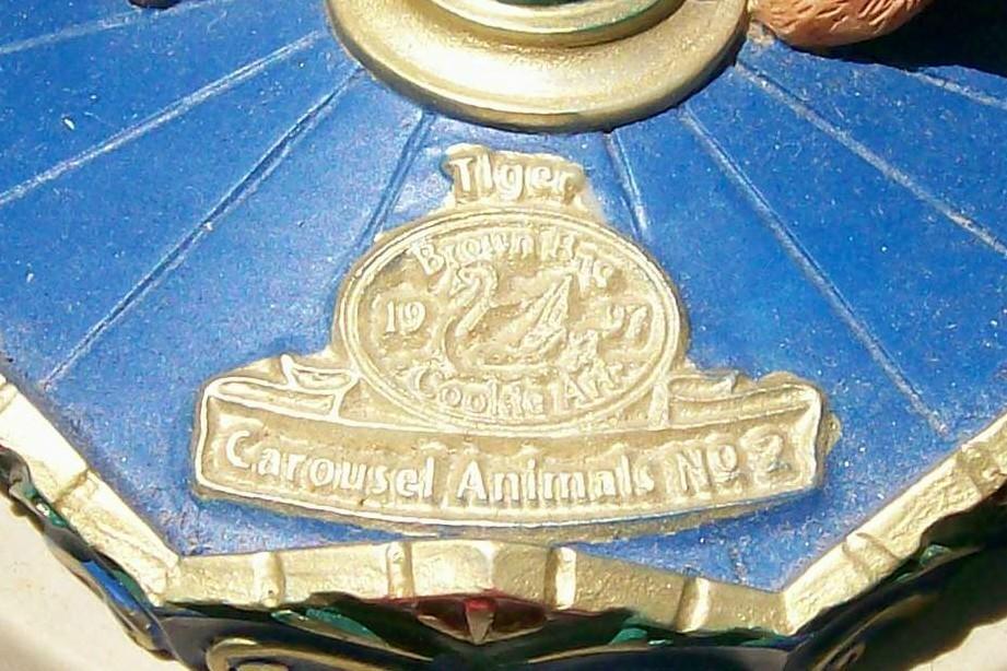 Brown Bag Cookie Stamp: Carousel Tiger No. 2 NIB