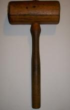 Carpenter's Wooden Mallet Hickory & Ash Early 1900's