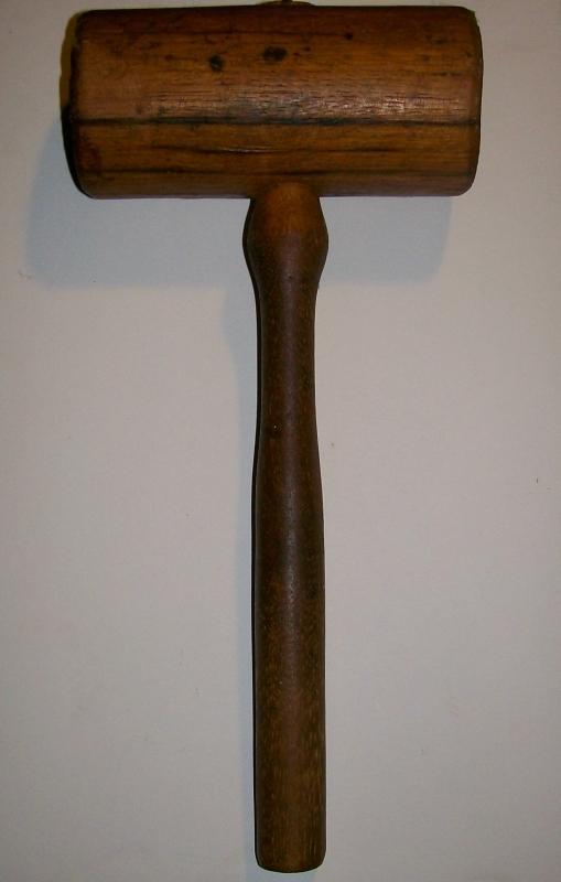 Carpenter's Wooden Mallet Hickory & Ash Early 1900's