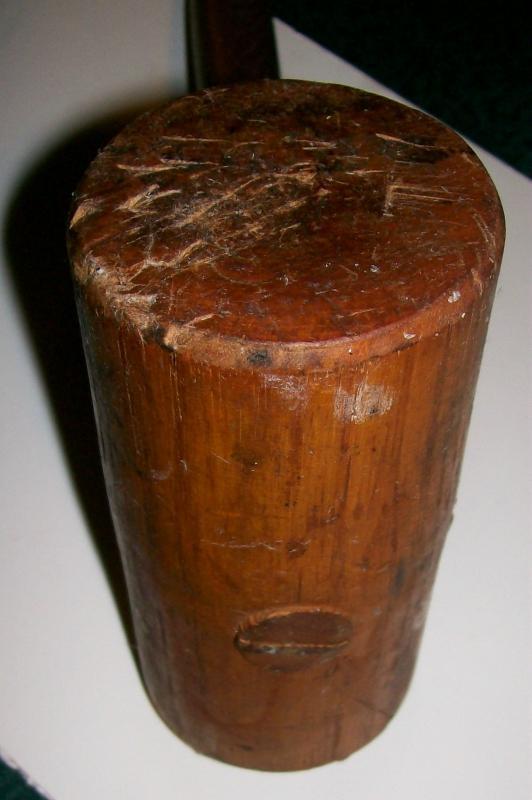 Carpenter's Wooden Mallet Hickory & Ash Early 1900's